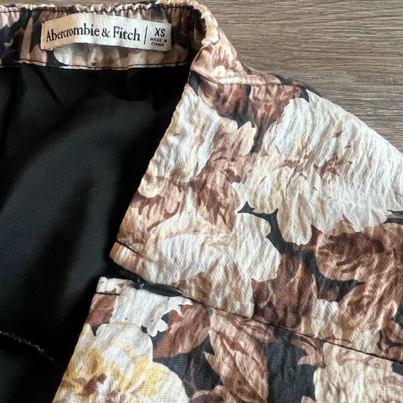 Abercrombie + Fitch Brown Ruffle Floral Mini Skirt - Picture 3 of 6